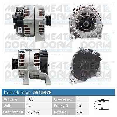 Meat & Doria Generator [Hersteller-Nr. 5515378] für BMW von MEAT & DORIA