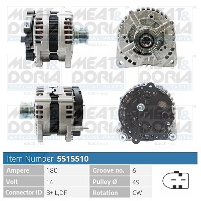 Meat & Doria Generator [Hersteller-Nr. 5515510] für Skoda, VW von MEAT & DORIA