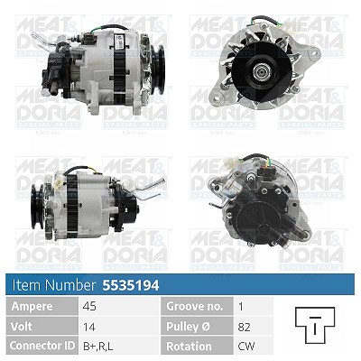 Meat & Doria Generator [Hersteller-Nr. 5535194] für Mitsubishi von MEAT & DORIA