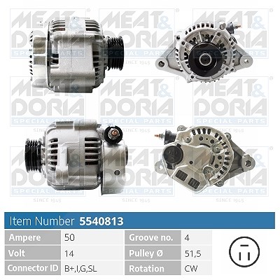 Meat & Doria Generator [Hersteller-Nr. 5540813] für Toyota von MEAT & DORIA