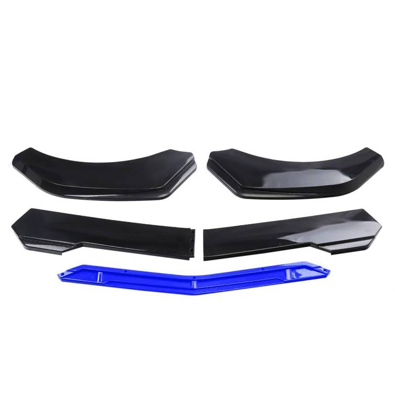 Auto Frontlippe Frontspoiler für MINI Mini 4door 2014-2025, Kratzfest Auto Frontstoßstange Lip Zubehör,Black+blue von MEDAPI