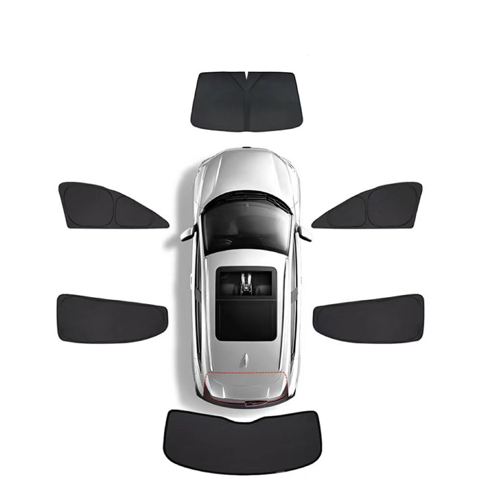Auto Seitenfenster Sonnenschutz für BENZ GLS 2015-2019, Seitenscheibe Sonnenblende Zubehör,6pcs Wholecar von MEDAPI