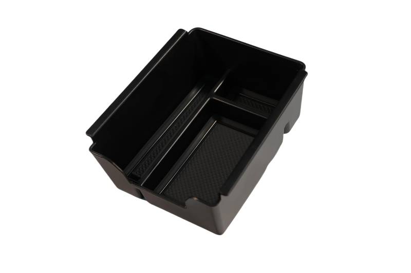 MEDZUK 4 Farben Kompatibel mit Dacia Duster 3 III 2024-2025 Mittelkonsole Armlehnen Aufbewahrungsbox, Handschuhfach Organizer Tray Zubehör mit Rutschfester Matte (Schwarz, Stil 1) von MEDZUK