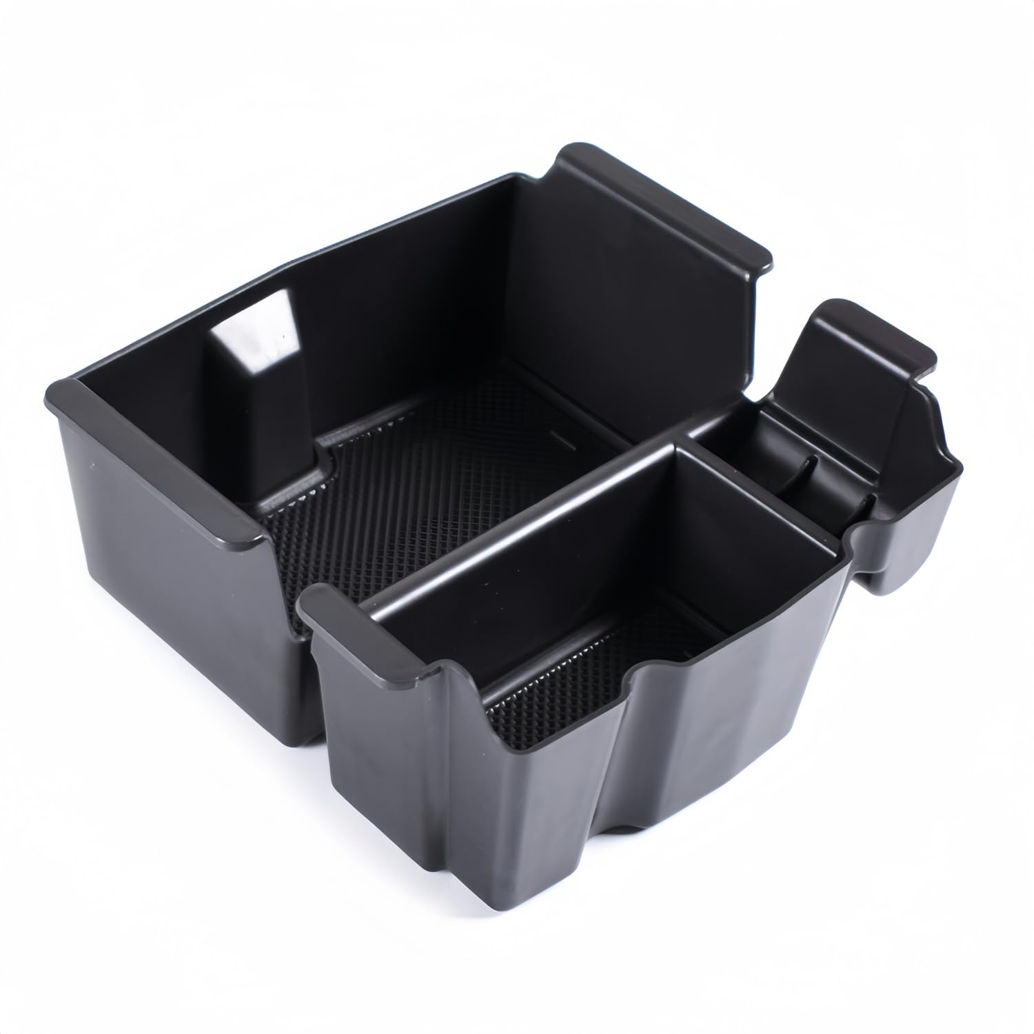 MEDZUK【4 Farben】Kompatibel mit Jeep Gladiator JT 2020-2023 2024 Auto Mittelkonsole Aufbewahrungsbox Armlehnen Organizer Tray Zubehör mit Rutschfester Matte (Schwarz) von MEDZUK