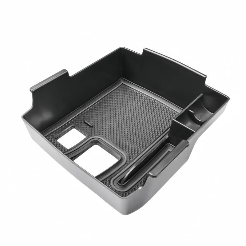 MEDZUK【4 Farben】Kompatibel mit Toyota Corolla E210 | Cross | Touring Sports 2019-2023 2024 Auto Mittelkonsole Aufbewahrungsbox Armlehnen Organizer Tray Zubehör mit Rutschfester Matte (Schwarz) von MEDZUK