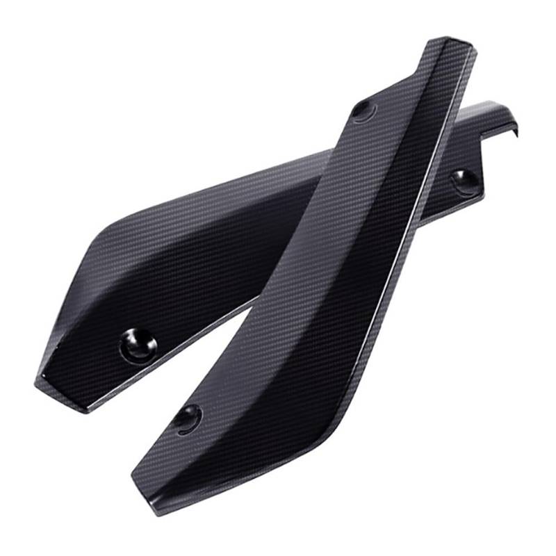 MEEYI Karosseriespoiler, Hintere Stoßstange Lippensplitter 1 Paar Universal Car Modifizierte Hintere Stoßstange Canard Diffusor Spoiler Protector,Carbon Fiber von MEEYI