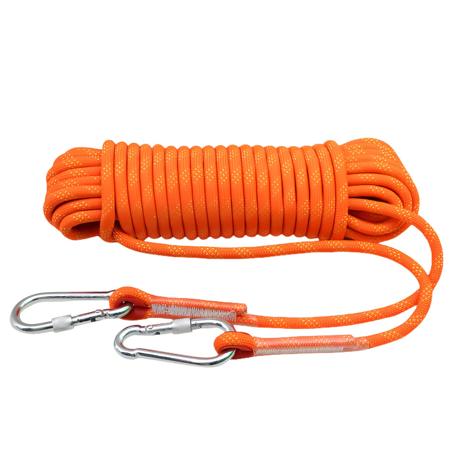 Kletterseil Bergung Seil Allzweckseil: 8mm*20m Festmacherleine mit 2 Karabiner, Kletterseil für Campin Wandern Fischen Aufstieg Rettung Segeln Anker von MEGYAD