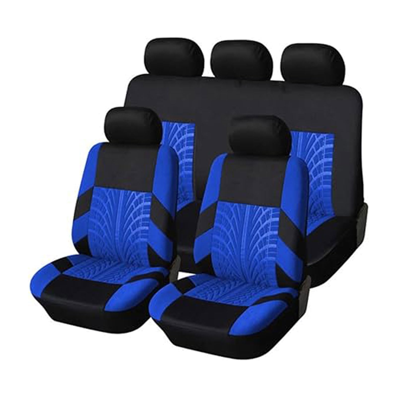 MEIQIANG sitzbezüge Auto für Dacia Sandero Stepway Duster 2000-2023 2024, Allen Jahreszeiten ErhäL Atmungsaktiv Bequem Schonbezüge Innenraum Zubehör,Blue von MEIQIANG