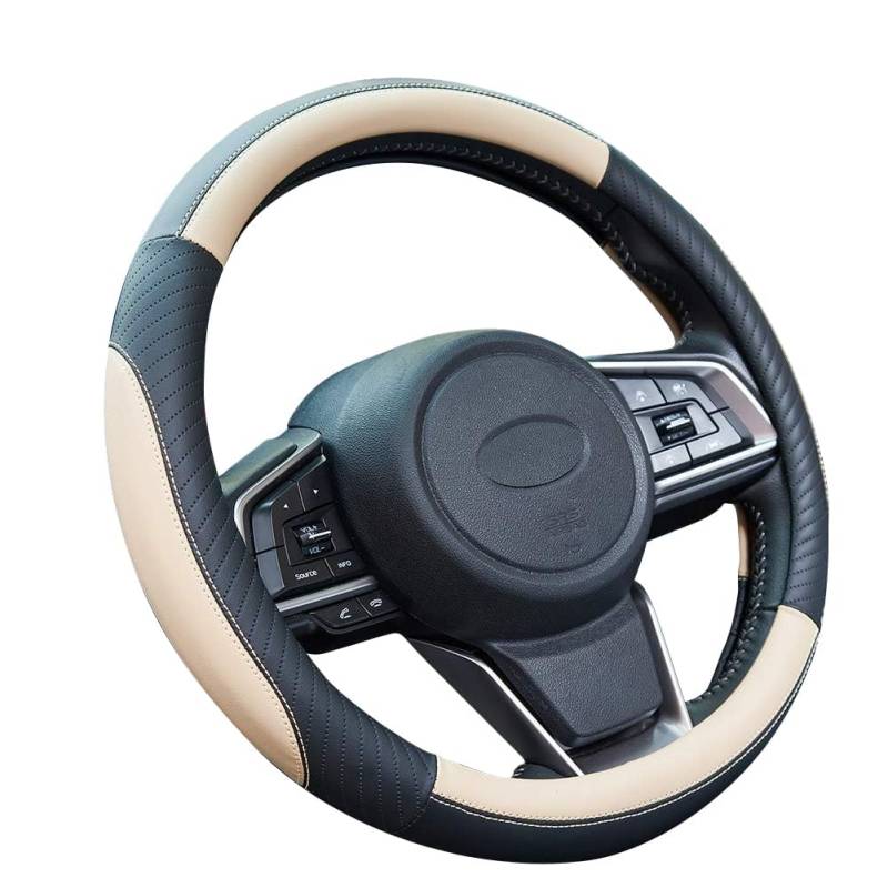 Lenkradabdeckung Lenkradhülle für BMW 1er 3 (III) F40 I 2019-2024, Car Steering Wheel Cover Leather Häkeln Lenkradbezug Satz Anti Rutsch Lenkradhülle,C von MEIYANFA