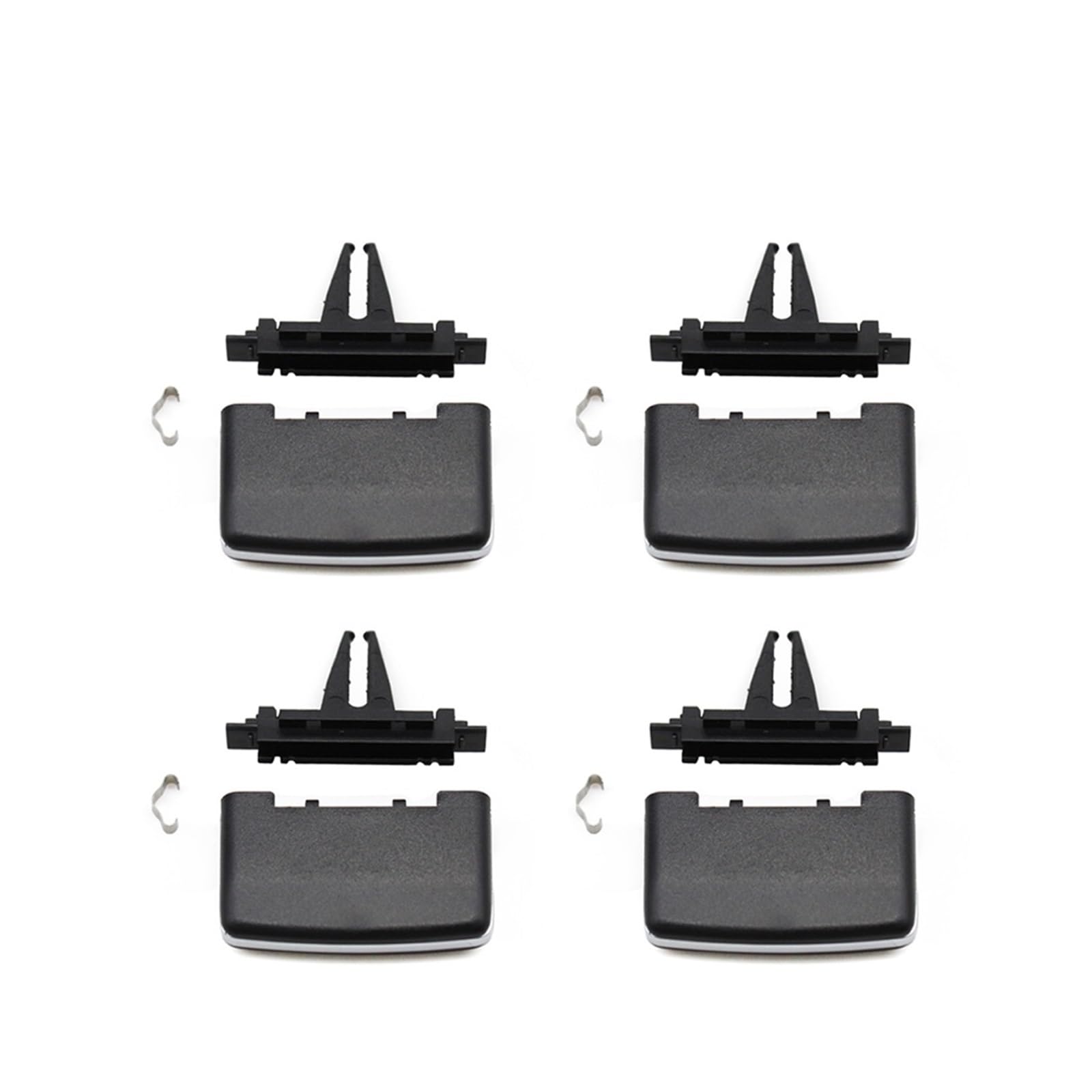 MEIZIYU 1/2/4PCS AC Vent Outlet Tab Clip, passend for C, GLK Klasse W204 X204 C180 C200 C260 GLK260 Front Klimaanlage Reparatur Kit Belüftungsclip-Schieber(4PCS) von MEIZIYU