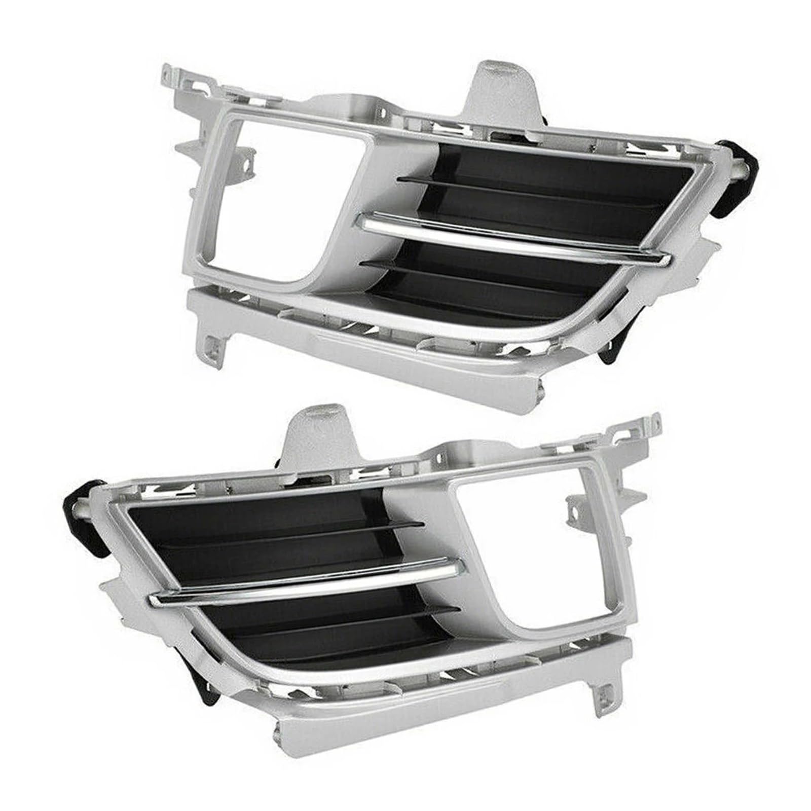 MEIZIYU 1 Paar Nebelscheinwerfer Kühlergrillabdeckung passend for Mazda 6 2009 2010 GV7D-51-690A GV7D-51-690 GV7D-51-680 Stoßstangenverkleidungsrahmen Lünette Nebelscheinwerfer-Gehäusegitter von MEIZIYU