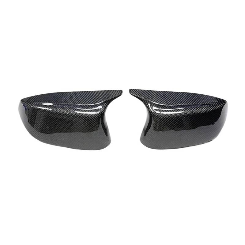 MEIZIYU 2 Stück Auto-Rückspiegel-Abdeckkappen, passend for Infiniti, Q50 Q60 Q70 SQ50 XQ30 2014–2020, heller schwarzer Seitenhorn-Ersatz Außenspiegelkappen(1 set Carbon pattern) von MEIZIYU