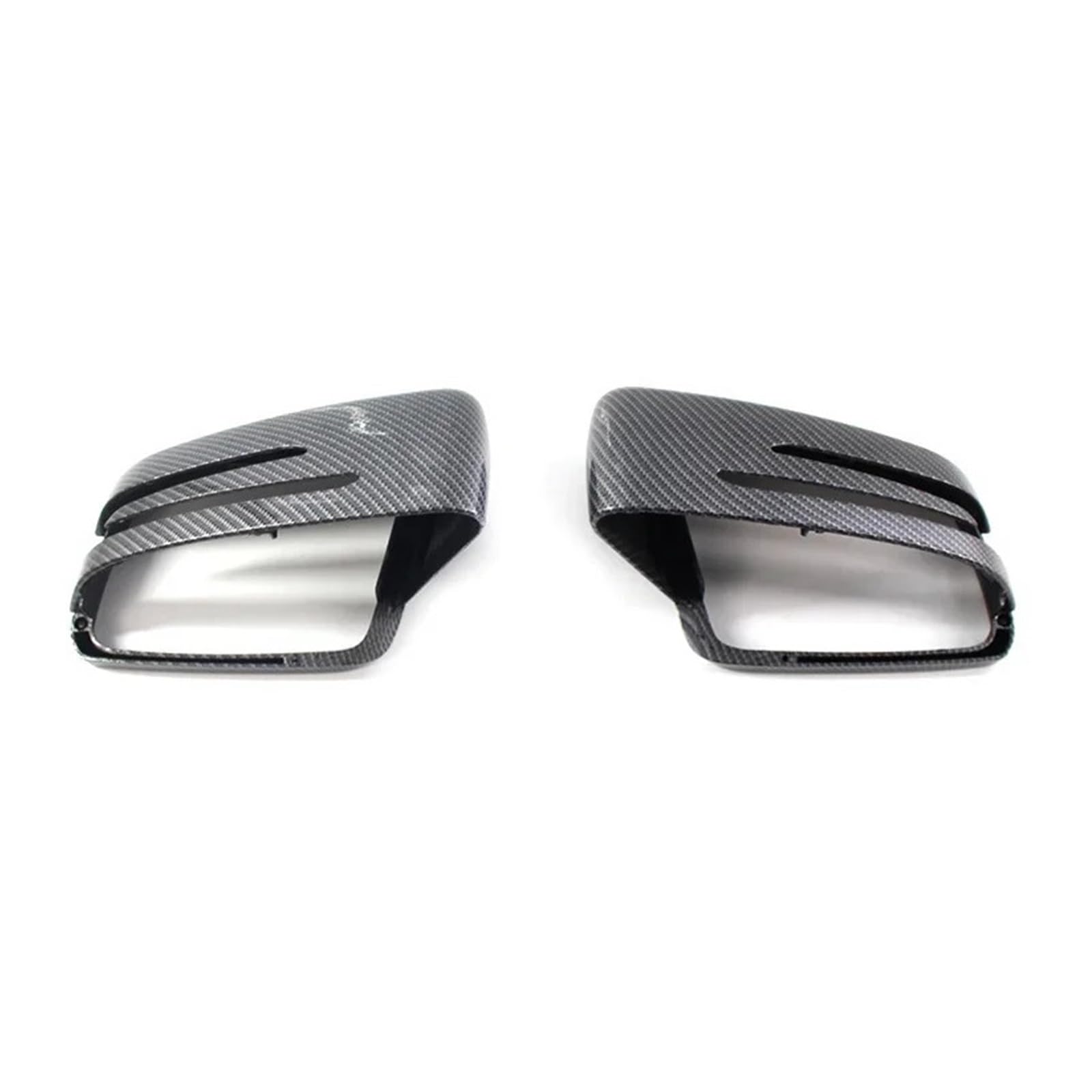 MEIZIYU 2 Stück Auto-Seitenspiegel-Abdeckkappe, passend for Mercedes, Benz CLA GLA W212 W212 W221 W204 2009–2013, Rückspiegelschalen im Kohlefaser-Stil Außenspiegelkappen(Carbon fiber pattern) von MEIZIYU