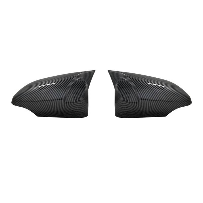 MEIZIYU 2 Stück Rückspiegel-Abdeckkappen, passend for Toyota, Camry 2011–2017, modifiziertes helles schwarzes Kohlefasermuster Außenspiegelkappen(Carbon fiber pattern) von MEIZIYU