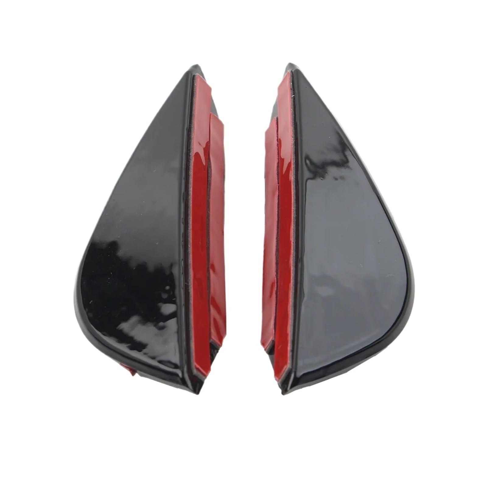 MEIZIYU 2-teilige Frontstoßstangen-Lippenspoilerseite, passend for VW, passend for Golf, 6 MK6 GTI GTD 2008–2013, glänzend schwarz, Canards-Dekor, Zierleiste, Splitter, Auto Aerodynamische Lippe vorne von MEIZIYU