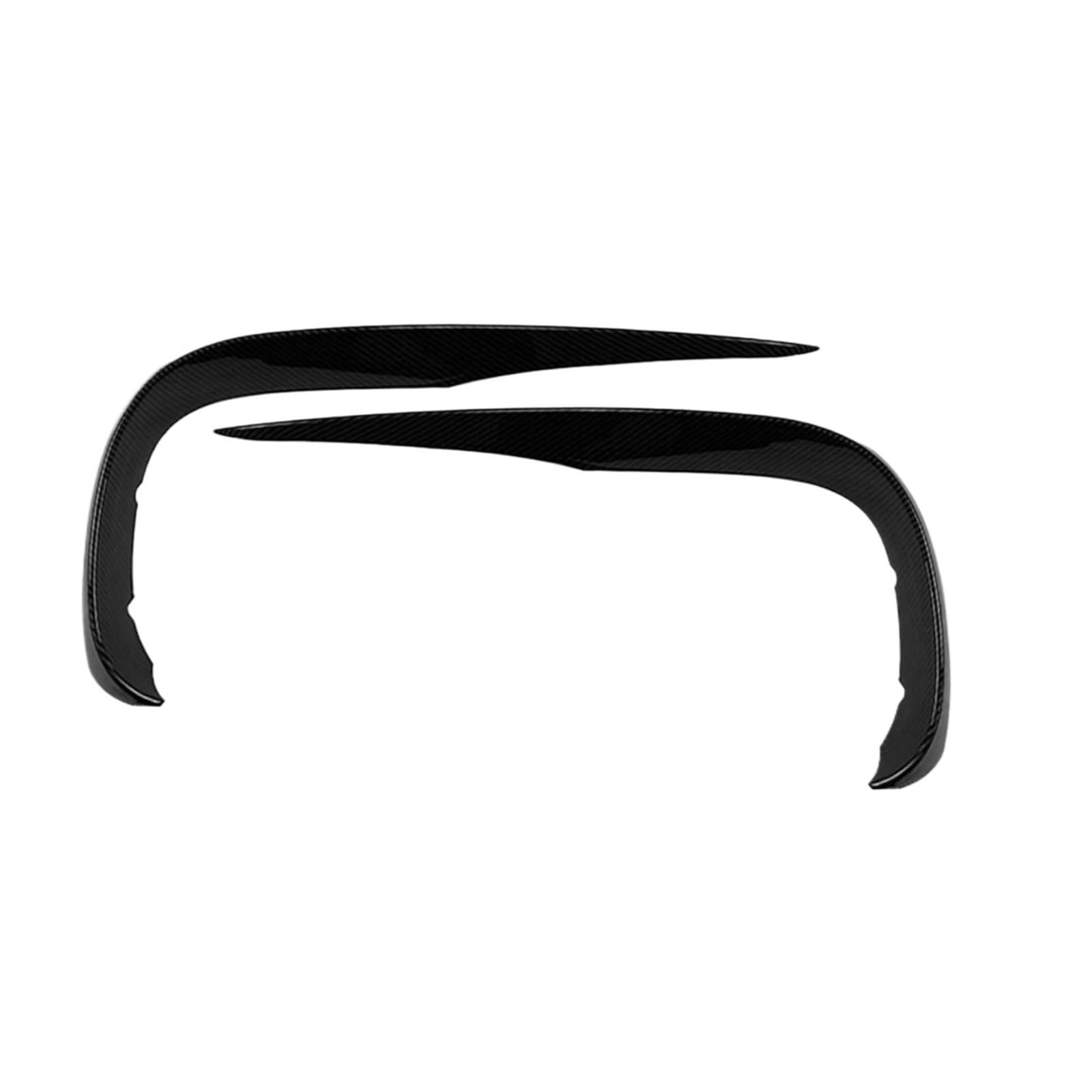 MEIZIYU 2-teiliger Frontstoßstangen-Lippenspoiler, passend for E-Klasse W213 E200 E300 E260 2016–2020, ABS-Auto-Styling-Zubehör, Splitter-Verkleidung Aerodynamische Lippe vorne(Carbon Fiber) von MEIZIYU