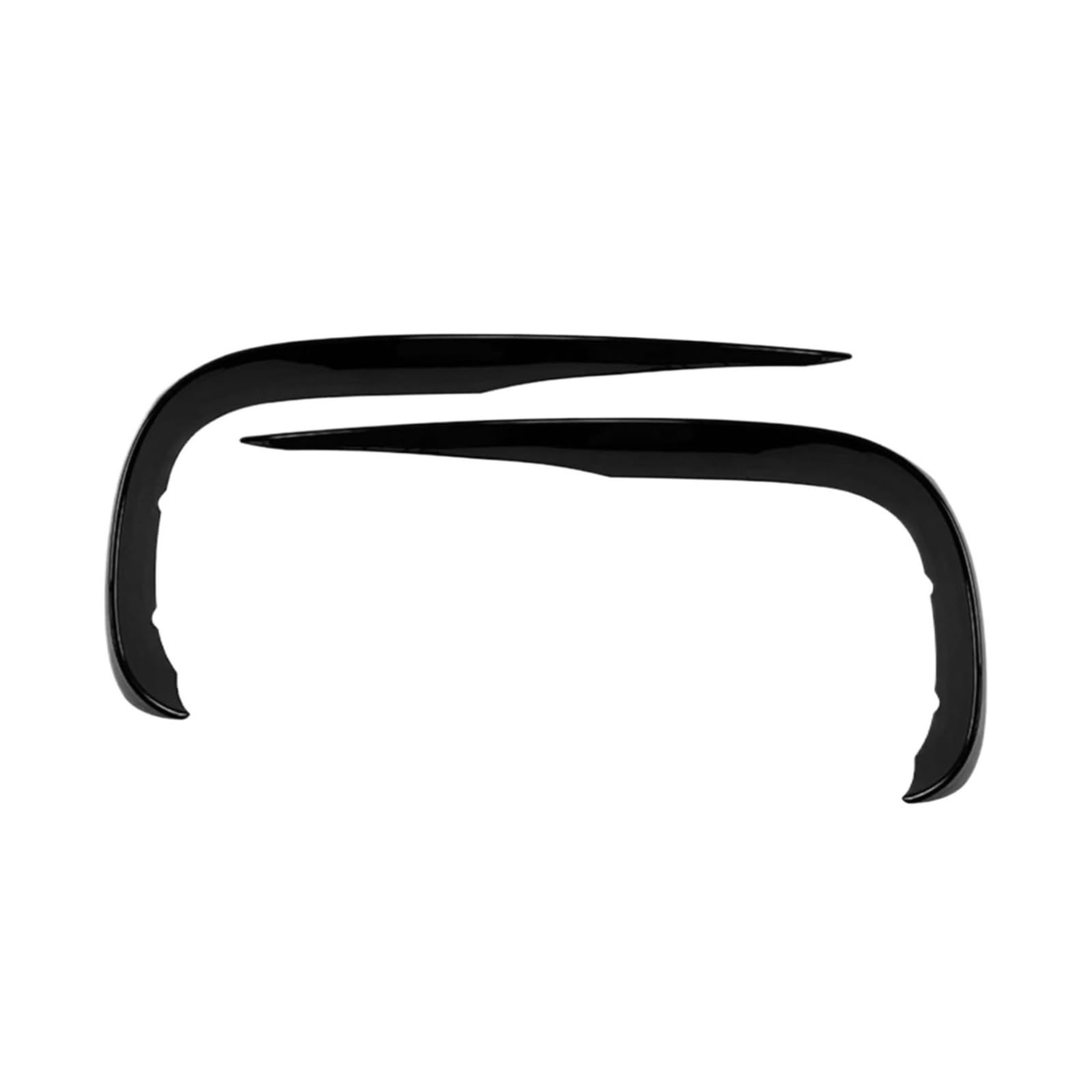 MEIZIYU 2-teiliger Frontstoßstangen-Lippenspoiler, passend for E-Klasse W213 E200 E300 E260 2016–2020, ABS-Auto-Styling-Zubehör, Splitter-Verkleidung Aerodynamische Lippe vorne(Glossy Black) von MEIZIYU