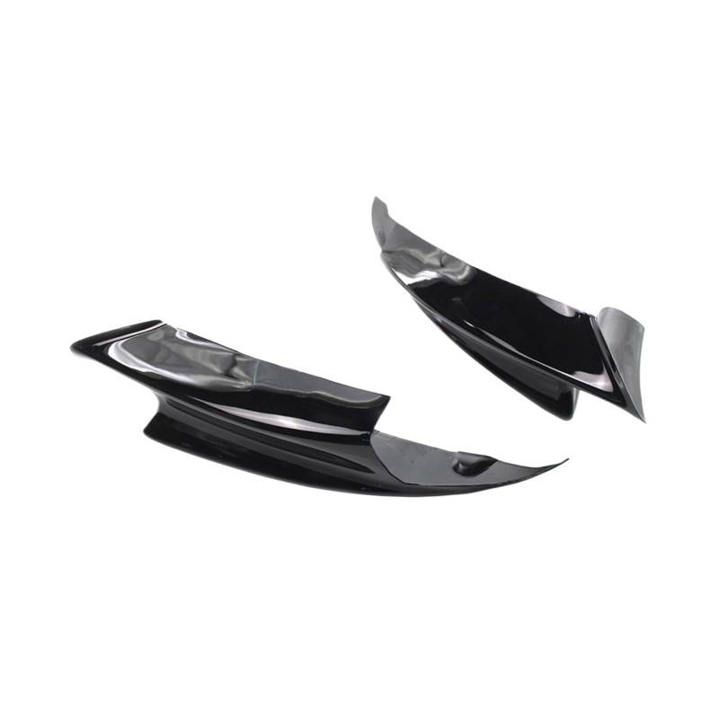 MEIZIYU 2-teiliger Frontstoßstangen-Lippenspoiler, passend for E92 3er-Serie M3 2008–2013, ABS-Kunststoffverkleidungen, Splitter, glänzendes schwarzes Auto Aerodynamische Lippe vorne von MEIZIYU