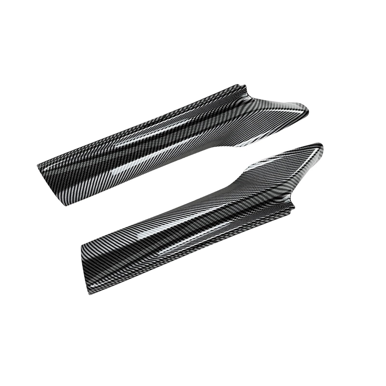 MEIZIYU 2PCS Frontstoßstangen-Seitenabdeckungsspoiler, passend for 5er F10 F11 M Sport 520i 530i 2011-2017 Splitter Aerodynamische Lippe vorne(Carbon Fiber Look) von MEIZIYU