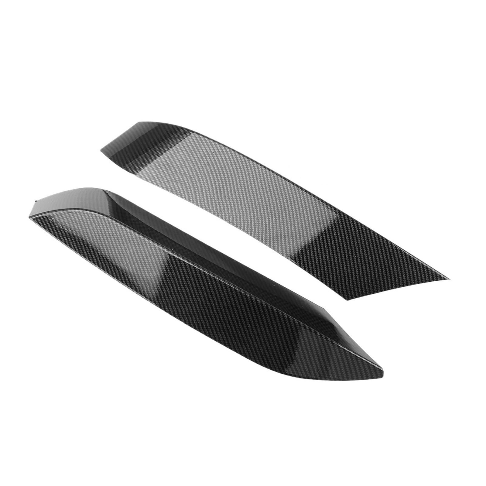 MEIZIYU 2PCS Frontstoßstangen-Seitenlüftungsspoiler, passend for, F80 M3 F82 F83 M4 2015-2020 Abdeckung Canard Brow Trim Ansaugrahmen Splitter Aerodynamische Lippe vorne(Carbon Fiber Look) von MEIZIYU