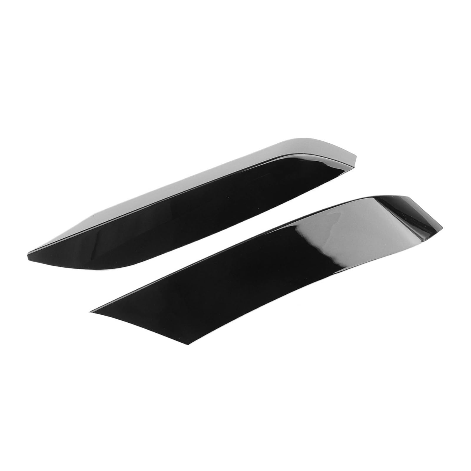 MEIZIYU 2PCS Frontstoßstangen-Seitenlüftungsspoiler, passend for, F80 M3 F82 F83 M4 2015-2020 Abdeckung Canard Brow Trim Ansaugrahmen Splitter Aerodynamische Lippe vorne(Glossy Black) von MEIZIYU