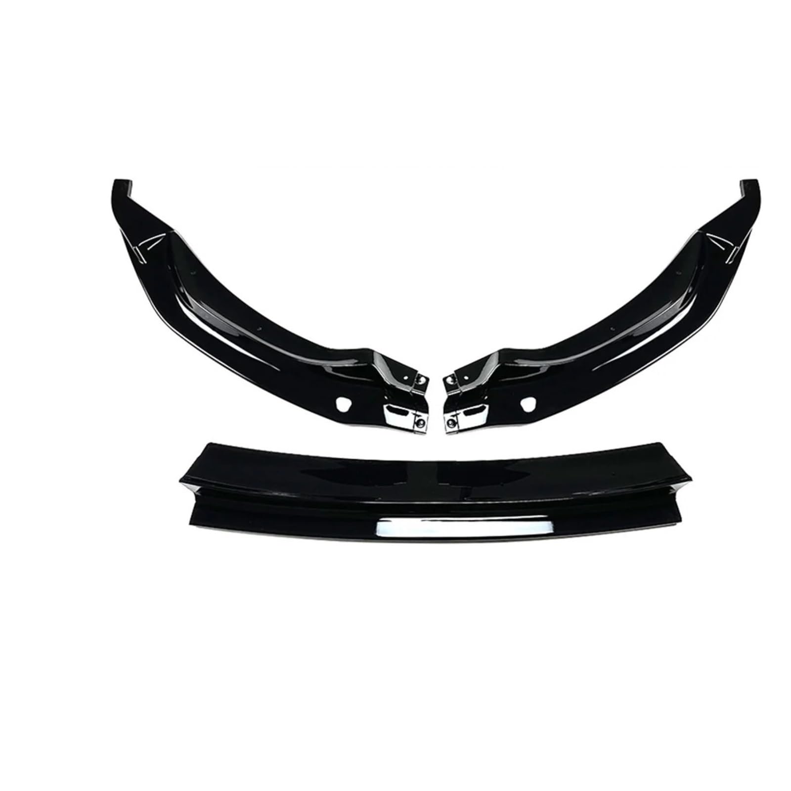 MEIZIYU 3-teilige Frontstoßstangen-Spoilerlippe, passend for, F80 M3 F82 F83 M4 2015–2020, Autoverkleidungsschutz-Splitter Aerodynamische Lippe vorne(Glossy Black) von MEIZIYU