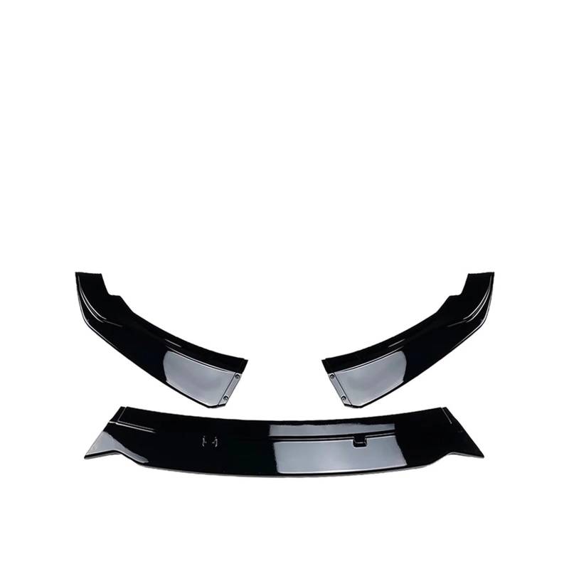 MEIZIYU 3-teilige Frontstoßstangen-Spoilerlippe, passend for 2er F22 220i 225i 228i 2014–2019, Splitter-Dekoration Aerodynamische Lippe vorne(Bright Black) von MEIZIYU