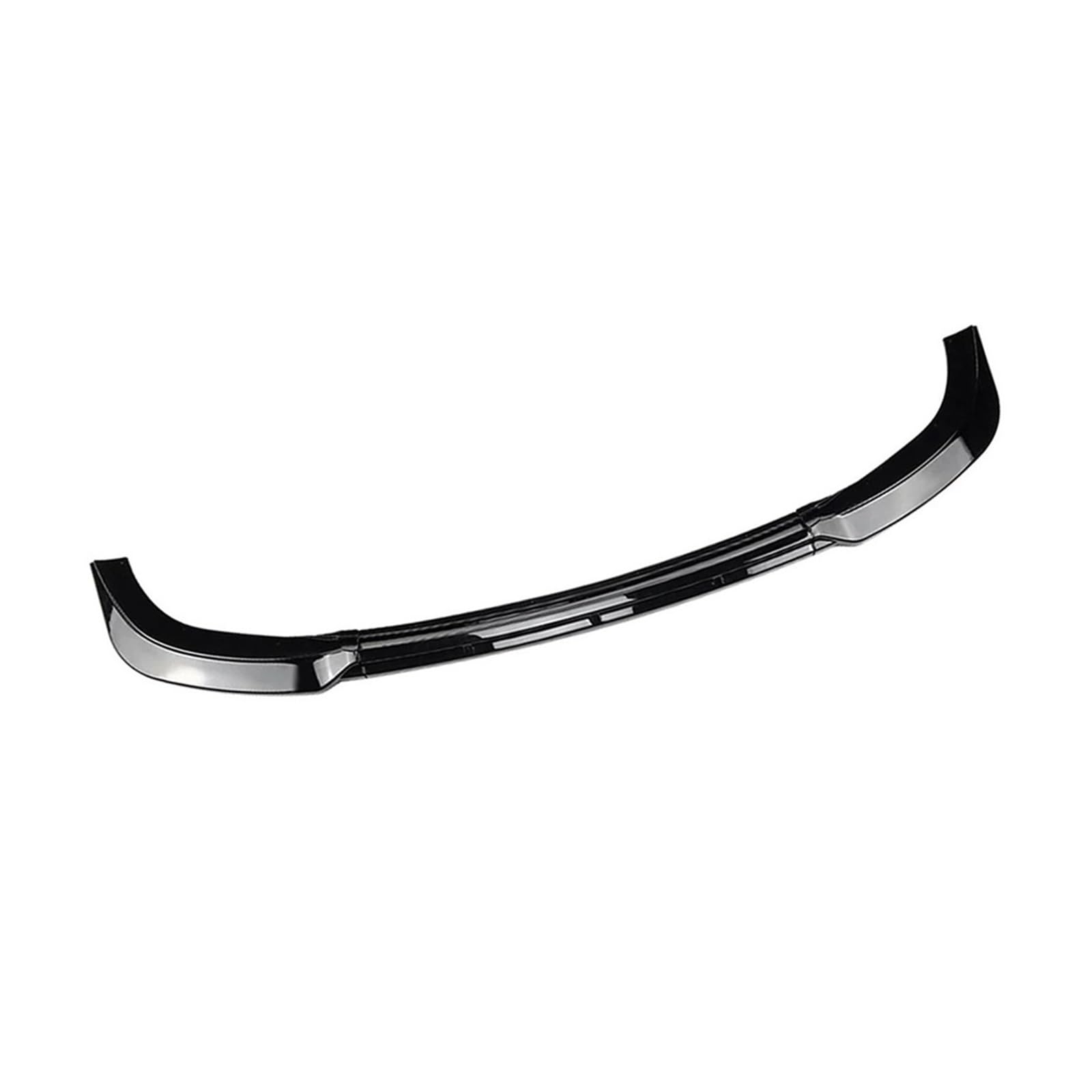 MEIZIYU 3-teilige Frontstoßstangen-Spoilerlippe, passend for Hyundai, I20 MK2 2015–2017, glänzend schwarzer Carbonfaser-Ziersplitter Aerodynamische Lippe vorne(Glossy Black) von MEIZIYU