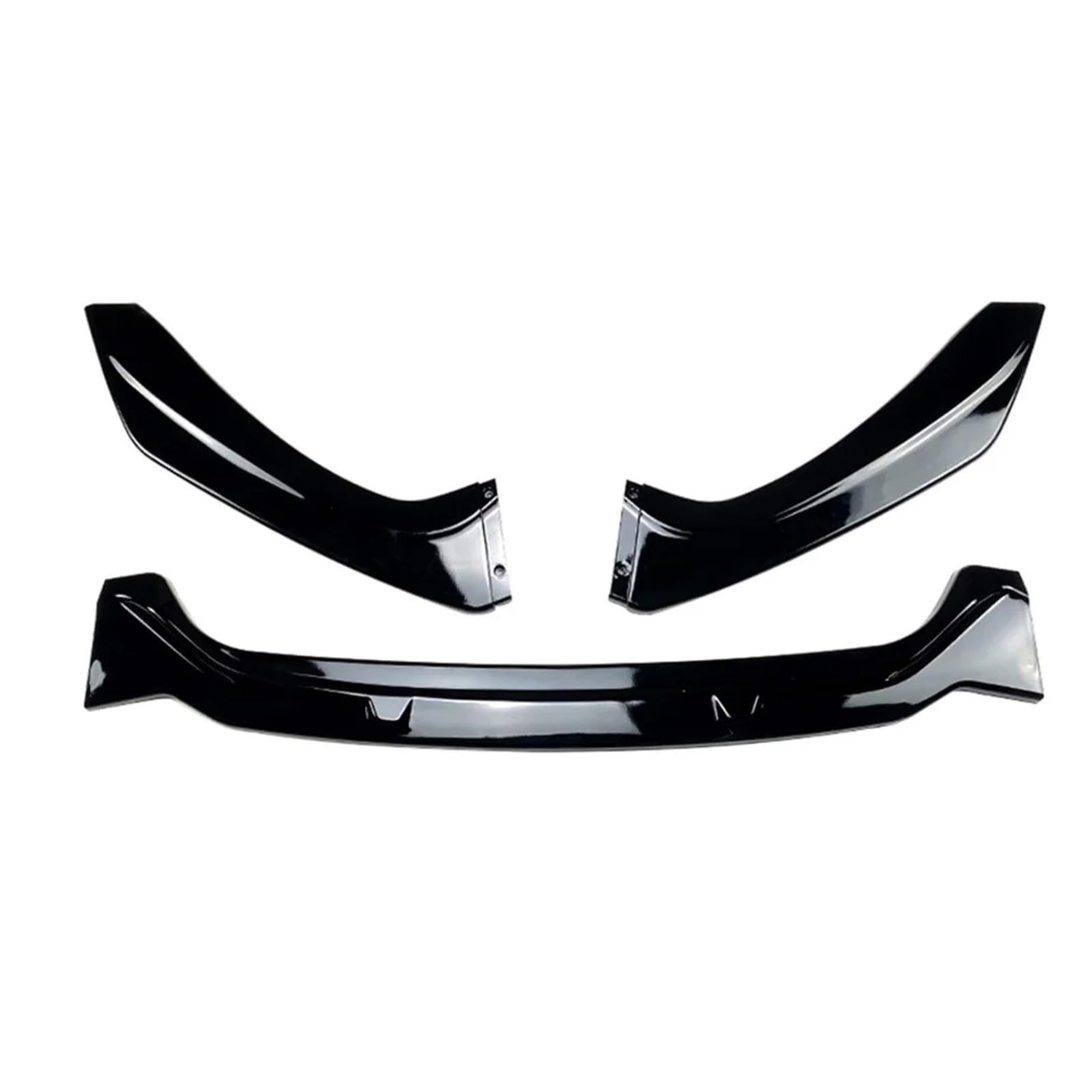 MEIZIYU 3-teiliger Frontstoßstangen-Lippenspoiler, passend for F20 F21 1er-Serie 2011–2019, Kit-Zubehör, Splitter-Verkleidung, Karosserie-Kinn Aerodynamische Lippe vorne(Glossy Black) von MEIZIYU