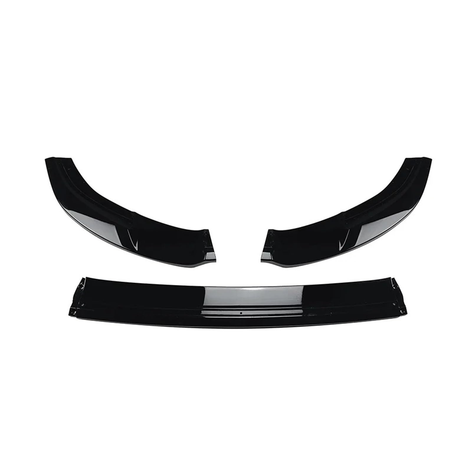 MEIZIYU 3x Frontstoßstangen-Lippenspoiler, passend for VW, passend for Golf, 7 MK7 GTI R GTD GTE 2012–2018, Diffusor, Seitenstoßstange, ABS-Splitter Aerodynamische Lippe vorne(Gloss Black) von MEIZIYU