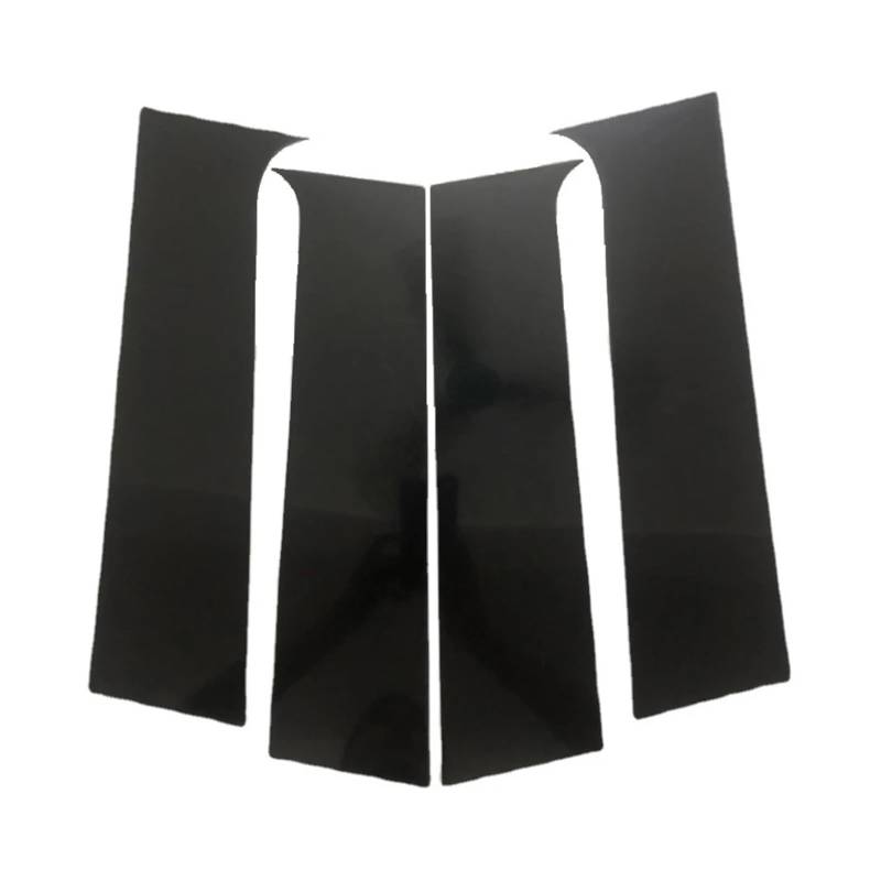 MEIZIYU 4-teiliger Fensterverkleidungsaufkleber BC-Säule, passend for Peugeot 301, 2014-2019, glänzend schwarz Zierleiste für Fenstersäulen von MEIZIYU