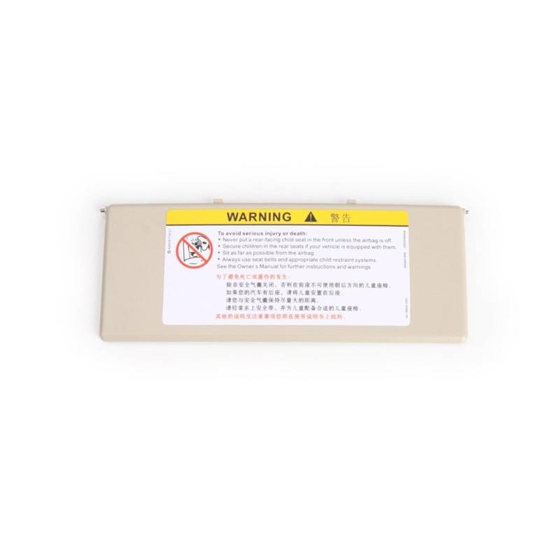 MEIZIYU Abdeckung for Auto-Innenraum-Schminkspiegel, passend for Peugeot, 308S 408 508 3008 4008 5008, automatische Sonnenschutz-Visierspiegelabdeckung Visierspiegelkappe(Light Beige) von MEIZIYU