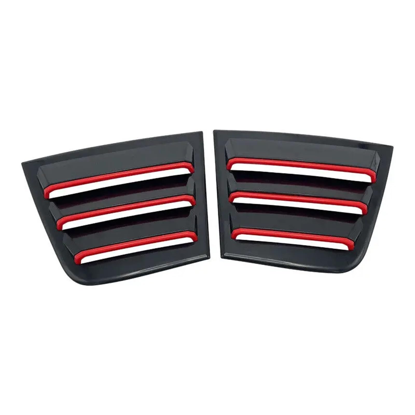 MEIZIYU Aufkleber for die Zierleiste der Heckklappenfensterabdeckung des Autos, passend for Dodge Charger, 2011-2021, Seitenjalousie-Entlüftungsschaufel, ABS-Kohlefaser-Zubehör Auto Hintertür Fensterl von MEIZIYU