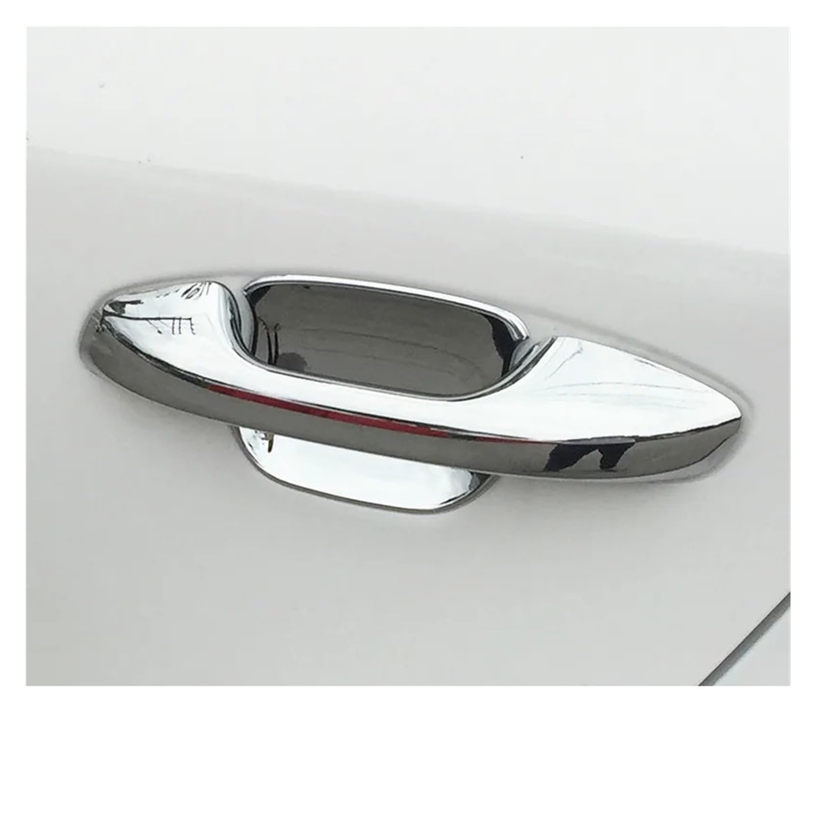 MEIZIYU Aufkleber zur Zierleiste der Türgriffabdeckung, passend for Kia K2, 2017–2020, Chrom-Carbonfaser-Becherschalenauflagen, Styling-Zubehör Türgriff-Akzentzierleiste(Chrome handle) von MEIZIYU