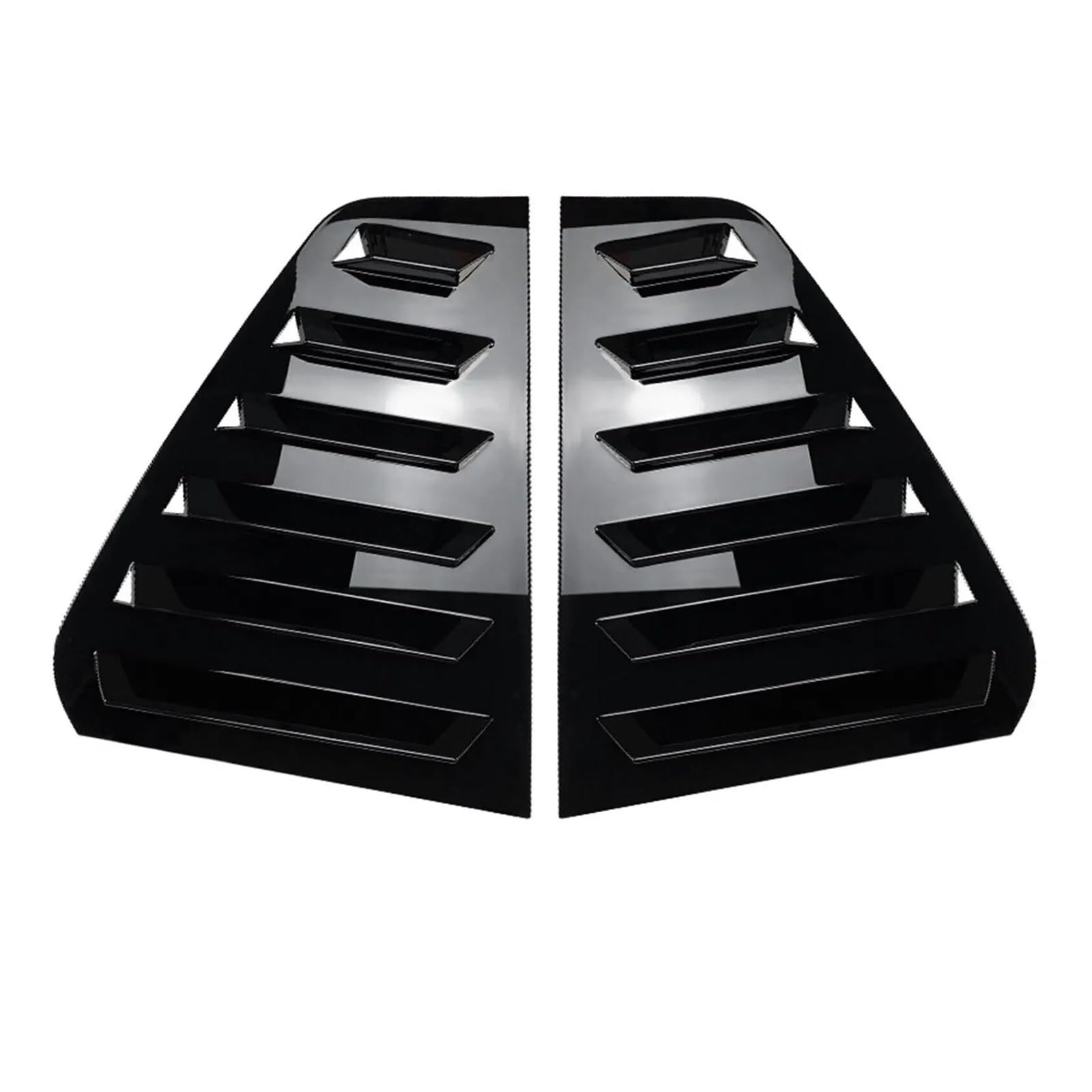 MEIZIYU Auto-Hecklamellen-Fensterabdeckung, Zieraufkleber, passend for VW, passend for Golf 6 MK6 2008–2012, Entlüftungsschaufel, ABS, Kohlefaser, Schwarz, Zubehör, Seitenklappe Auto Hintertür Fenster von MEIZIYU