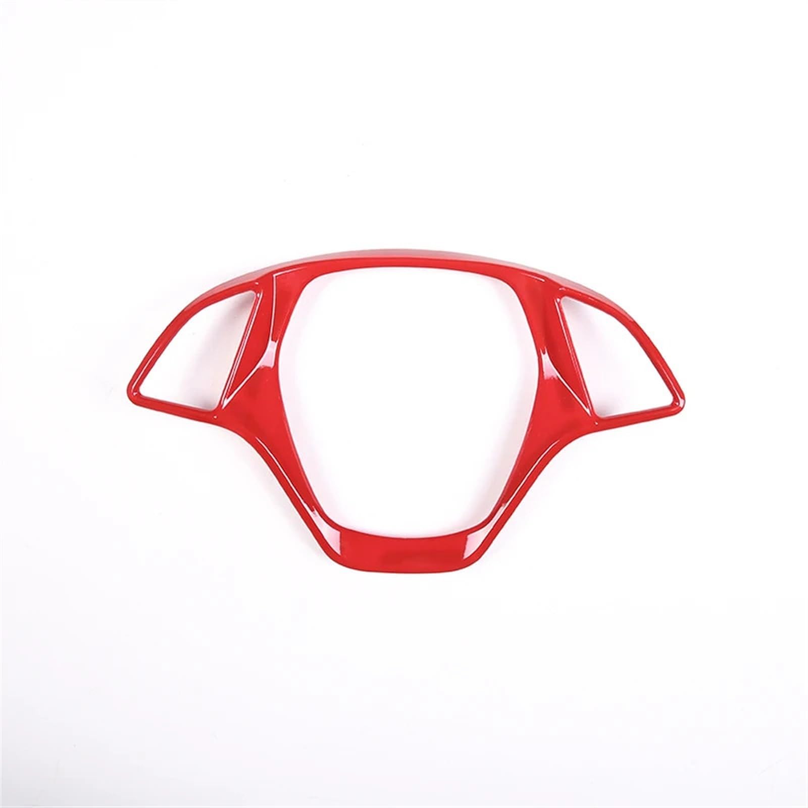 MEIZIYU Auto Innen Lenkrad Trim Rahmen Decotation Abdeckung Aufkleber Fit for Chevrolet Corvette C7 2014-2019 Zubehör ABS Dekorativer Aufkleber für das Autolenkrad(Red) von MEIZIYU