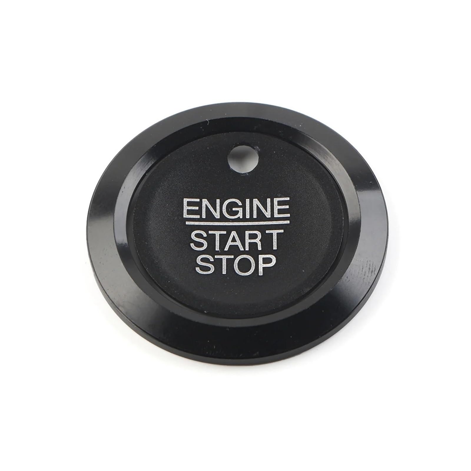 MEIZIYU Auto-Motor-Start-Stopp-Schalter-Tastenabdeckung, dekorative Zierleiste, passend for Ford, F150 Raptor 2015–2020 Abdeckung für die Start-Stopp-Steuertaste des Moto(Black) von MEIZIYU