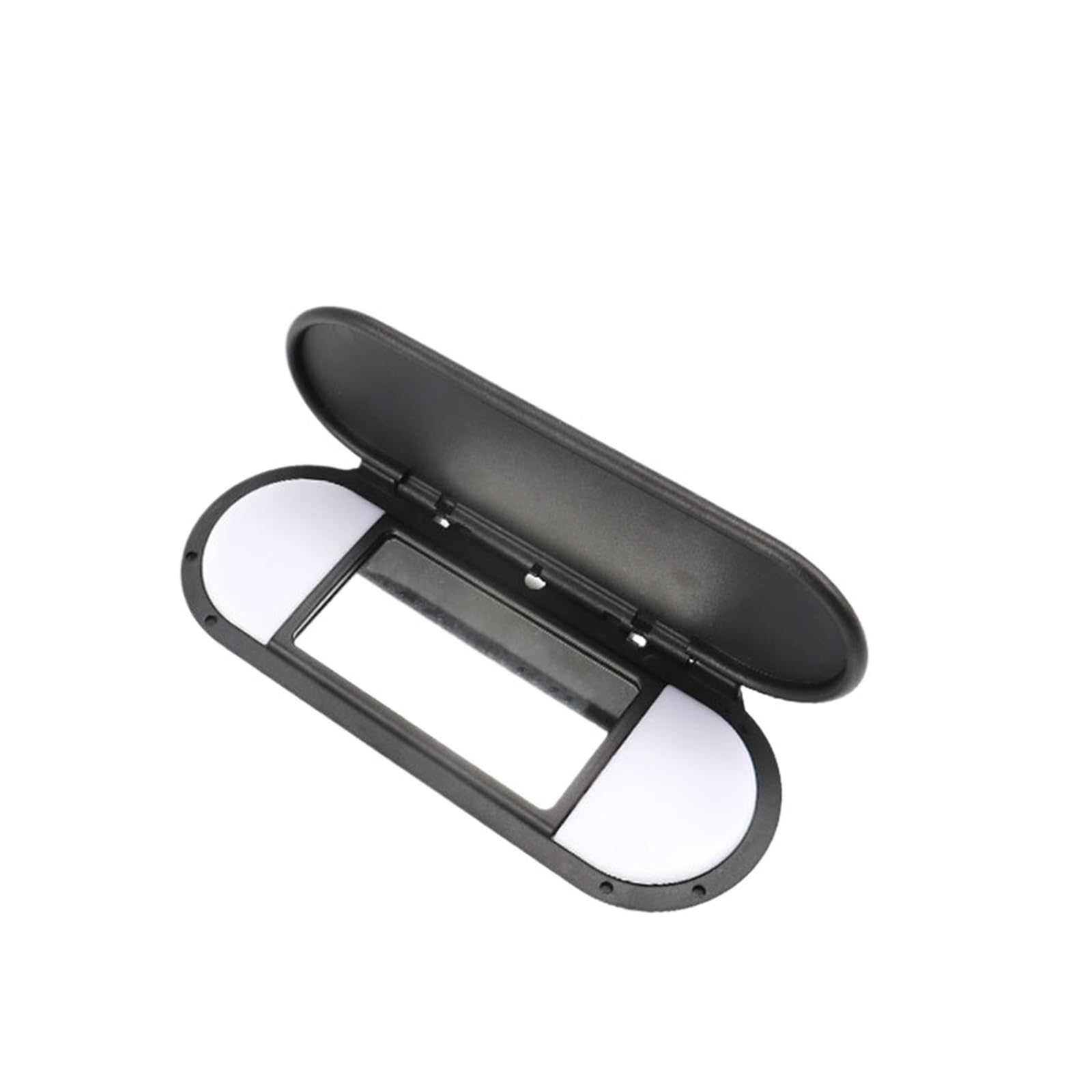 MEIZIYU Auto-Sonnenblenden-Spiegelabdeckung, passend for Mini, Cooper F55 F56 2015-2022 51167366950 Zubehör Ersatz-Make-up-Spiegelabdeckung Visierspiegelkappe(Black) von MEIZIYU