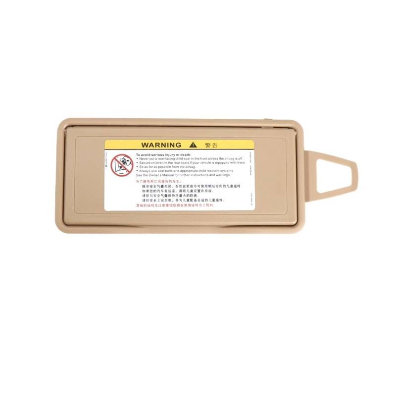 MEIZIYU Auto-Sonnenblendenspiegel, Schminkspiegel-Abdeckung, passend für, S-Klasse W221 06-13 2218104117, Autozubehör, Sonnenschutz, Kosmetik Visierspiegelkappe(Left Beige) von MEIZIYU