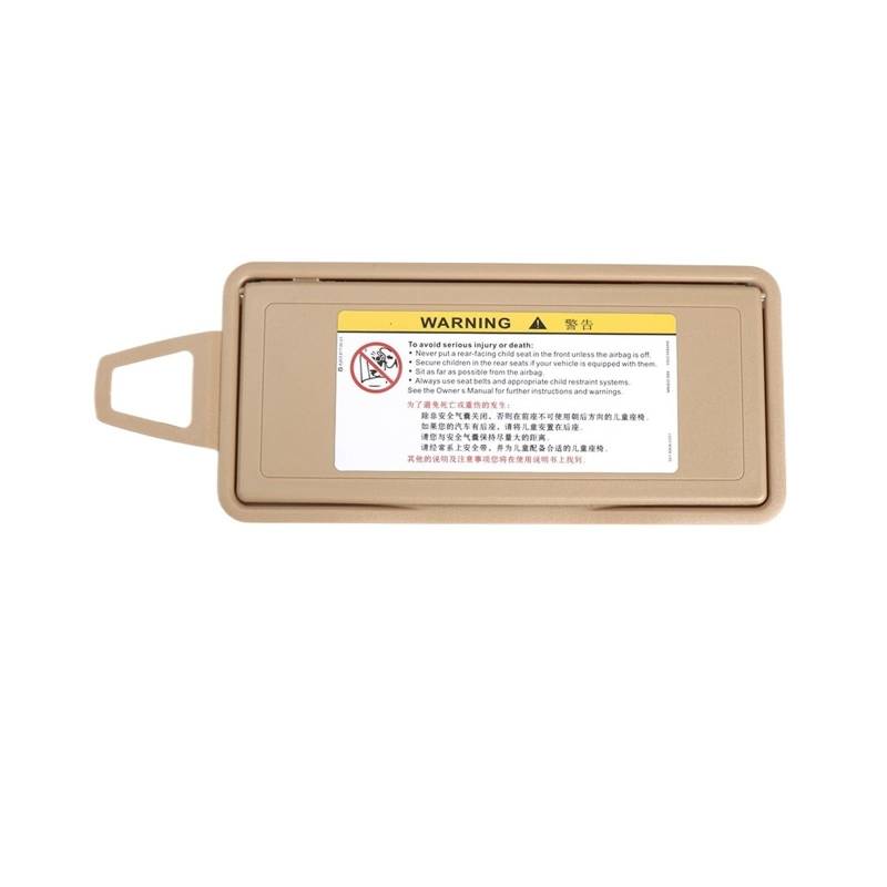 MEIZIYU Auto-Sonnenblendenspiegel, Schminkspiegel-Abdeckung, passend für, S-Klasse W221 06-13 2218104117, Autozubehör, Sonnenschutz, Kosmetik Visierspiegelkappe(Right Beige) von MEIZIYU