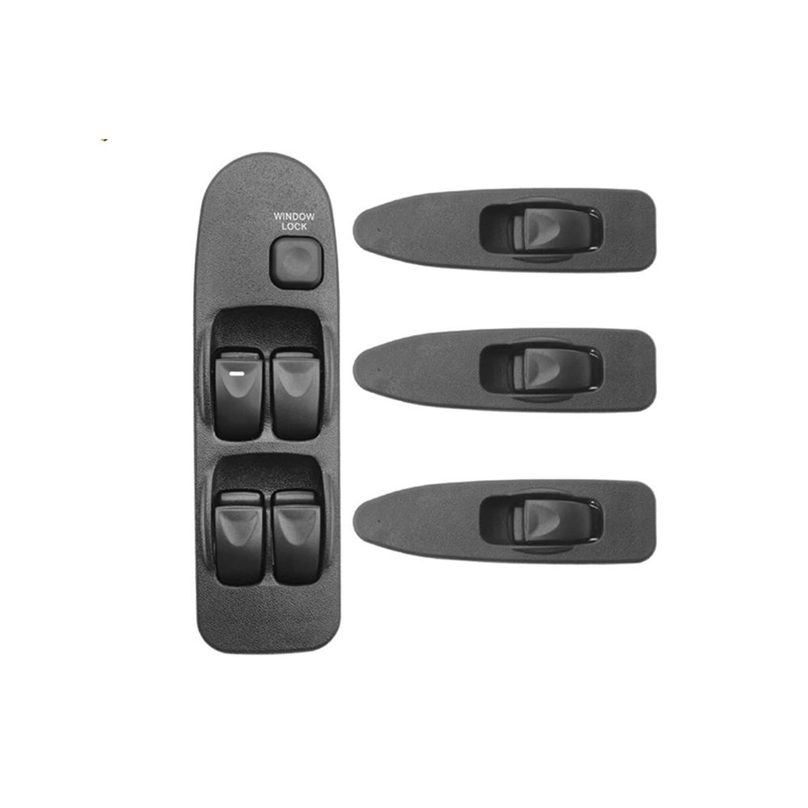 MEIZIYU Elektrischer Fensterheberschalter, passend for Mitsubishi, Carisma 1995–2006, passend for Mitsubishi, Space Star Passagierschalter MR740599 MR792851 Fensterheberschalter(1Set 4pcs) von MEIZIYU