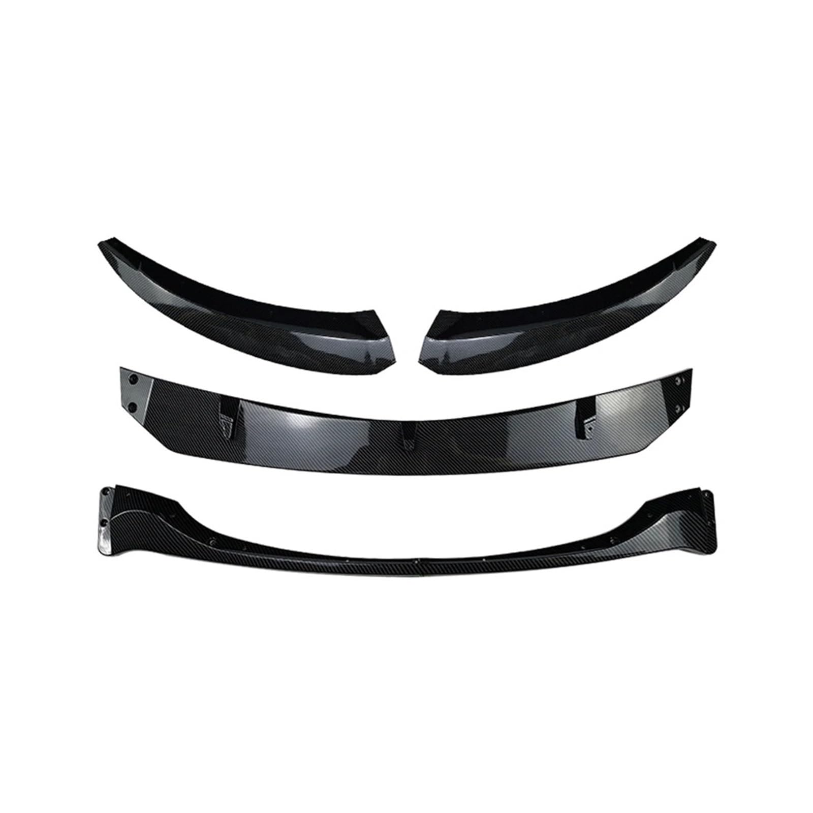 MEIZIYU Frontstoßstangen-Lippenspoiler, passend for 1er E82 E88 2007–2010, glänzendes schwarzes Kohlefaser-ABS-Auto-Splitter-Trim-Kinn Aerodynamische Lippe vorne(Carbon Fiber) von MEIZIYU