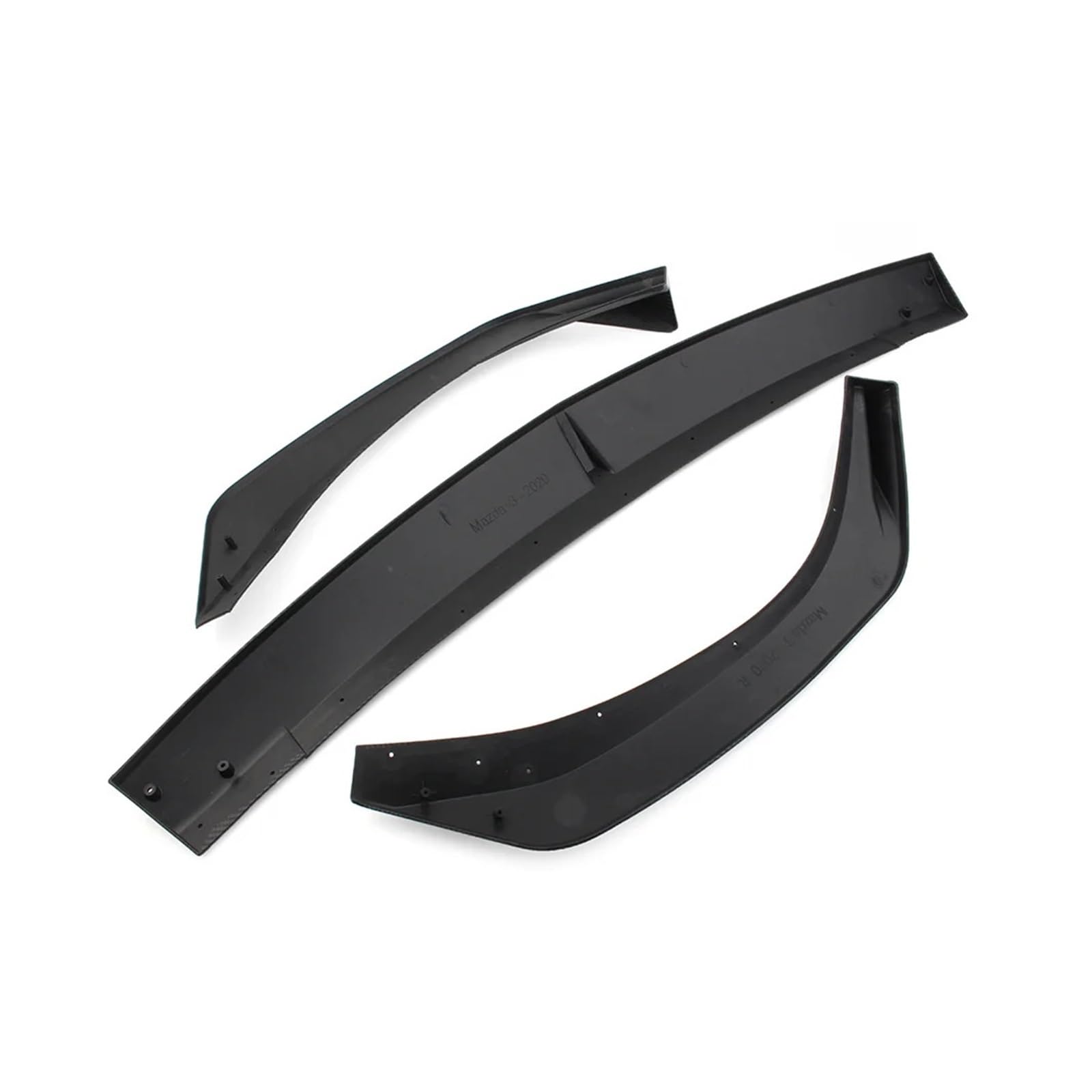 MEIZIYU Frontstoßstangen-Lippenspoiler, passend for Mazda, 3 Axela Limousine 2020–2022, Abdeckung, Verkleidung, Karosserie-Set, Autozubehör, Diffusor-Splitter Aerodynamische Lippe vorne(Glossy Black) von MEIZIYU