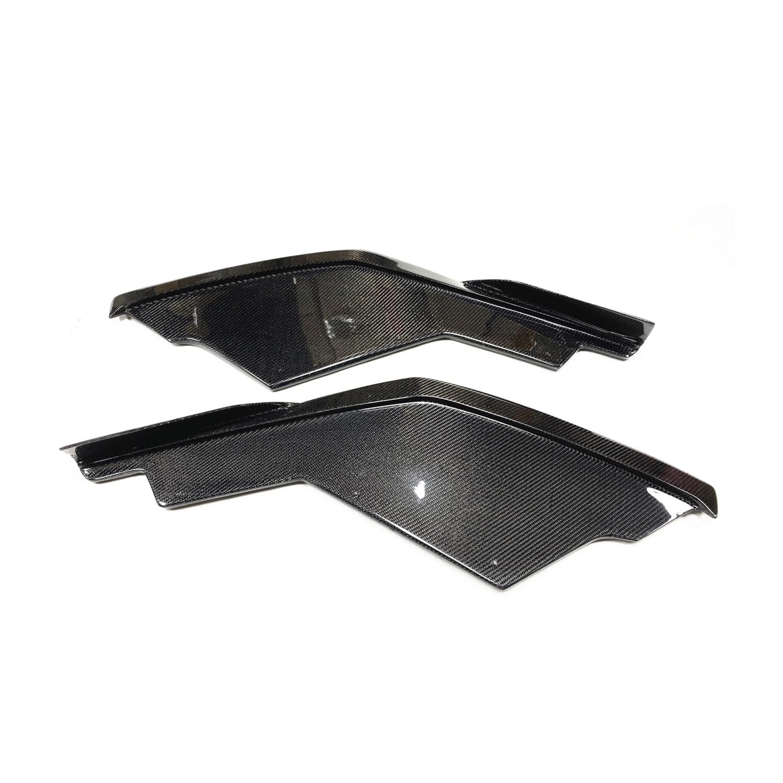 MEIZIYU Frontstoßstangen-Seiten-Unterspoiler, passend for Lamborghini, Huracan LP600 LP610 2014–2017, Karbonfaser-Autoverkleidung Aerodynamische Lippe vorne von MEIZIYU