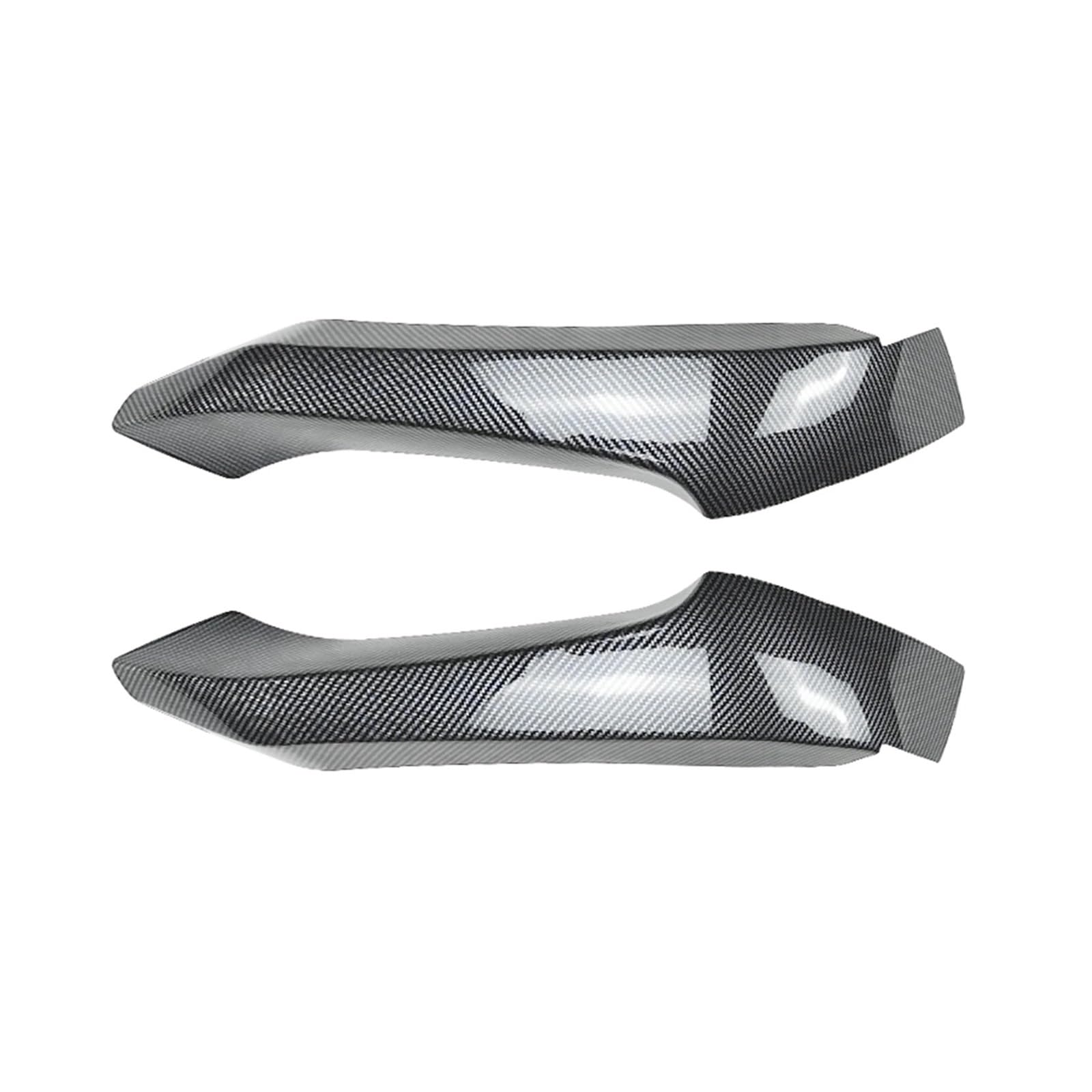 MEIZIYU Frontstoßstangen-Seitenabdeckung, Lippenspoiler, passend for X3 X4 F25 F26 M Sport 2014–2017, Schutzecke, Splitterverkleidung, Auto Aerodynamische Lippe vorne(Carbon Fiber Look) von MEIZIYU