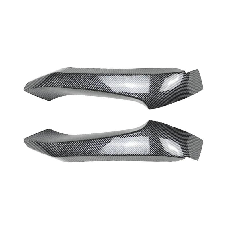 MEIZIYU Frontstoßstangen-Seitenabdeckung, Lippenspoiler, passend for X3 X4 F25 F26 M Sport 2014–2017, Schutzecke, Splitterverkleidung, Auto Aerodynamische Lippe vorne(Carbon Fiber Look) von MEIZIYU