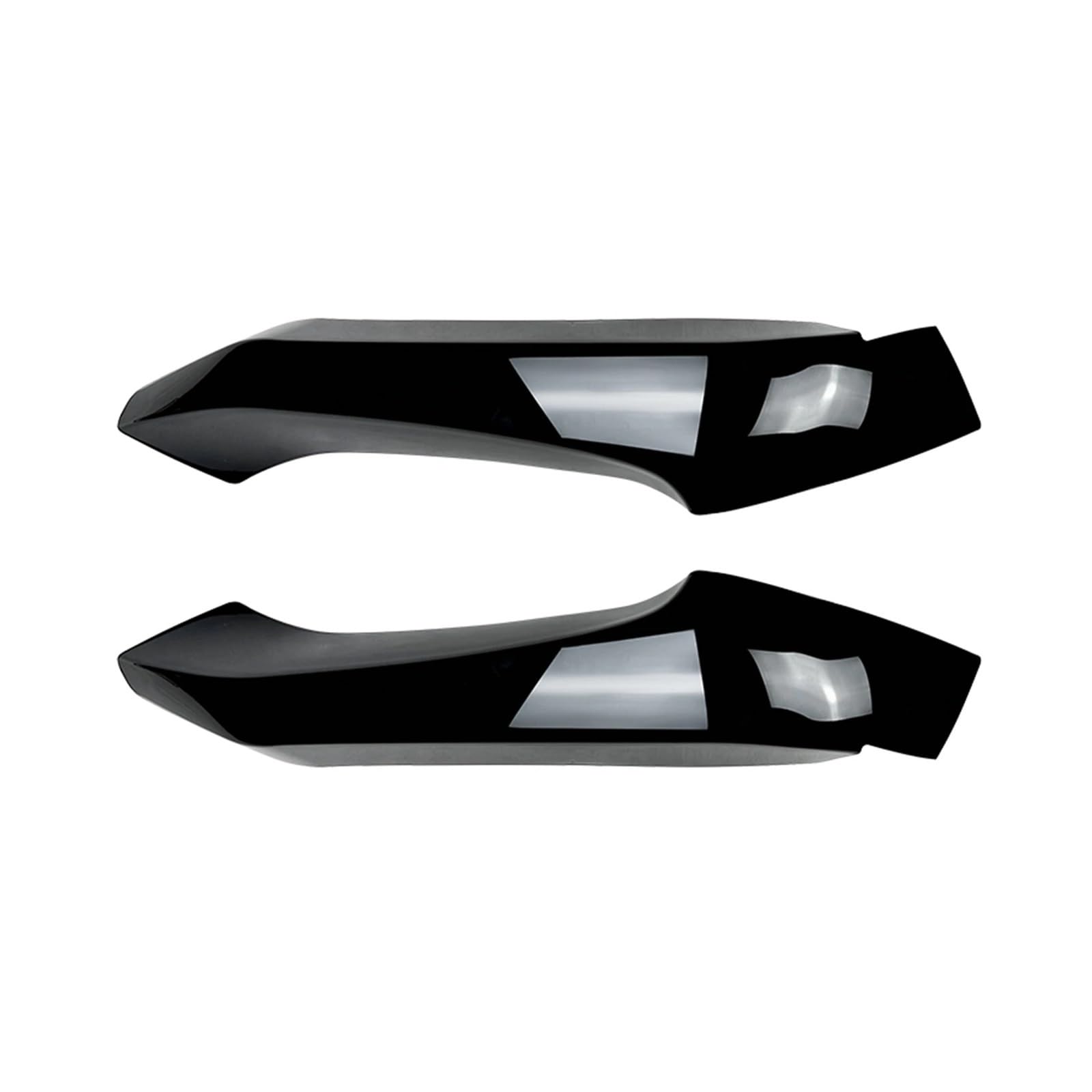 MEIZIYU Frontstoßstangen-Seitenabdeckung, Lippenspoiler, passend for X3 X4 F25 F26 M Sport 2014–2017, Schutzecke, Splitterverkleidung, Auto Aerodynamische Lippe vorne(Gloss Black) von MEIZIYU