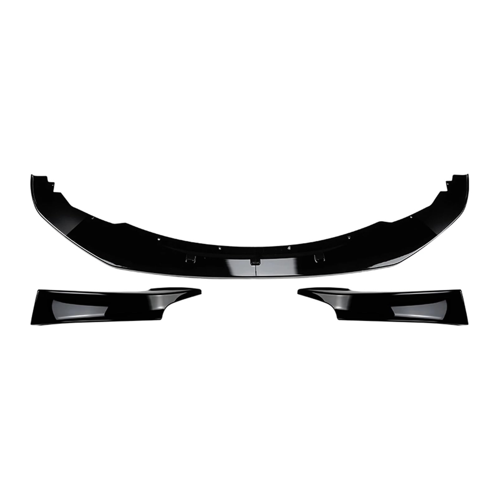 MEIZIYU Frontstoßstangen-Splitterlippe, passend for 1er F20 F21 M Sport 2011–2015 118i 120i Seitenspoiler-Abdeckungs-Zierklinge Aerodynamische Lippe vorne(Glossy Black) von MEIZIYU