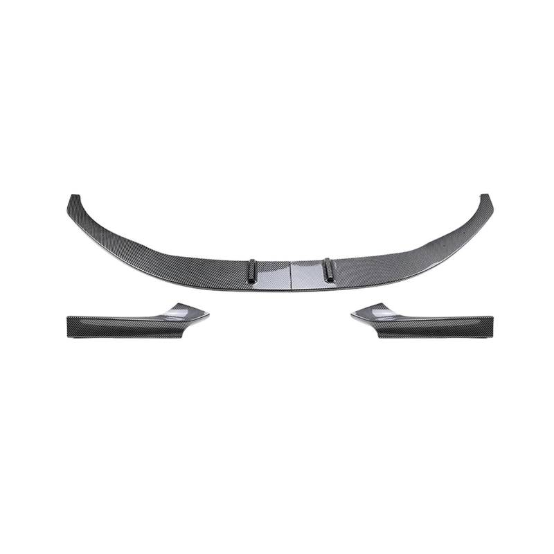 MEIZIYU Frontstoßstangenlippen-Seitenspoiler, passend for 2er F22 F23 M Sport 2014–2021, Auto-Splitter-Abdeckung, glänzend schwarz, Carbonfaser-Look Aerodynamische Lippe vorne(Carbon Fiber Look) von MEIZIYU