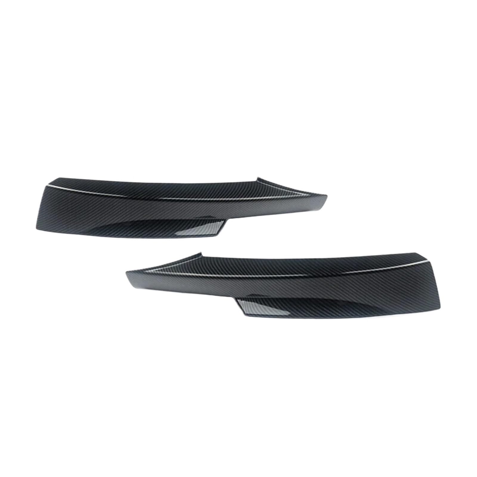 MEIZIYU Paar Frontstoßstangen-Splitter-Spoiler, passend for E90 E91 335i 328i LCI 2009–2012, M-Tech Stoßstangen-Seitensplitter-Abdeckung Aerodynamische Lippe vorne(Carbon Fiber Look) von MEIZIYU